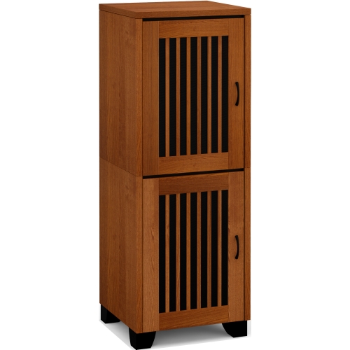 Sonoma 617 AV Cabinet in American Cherry w/ Vertical Slat Doors